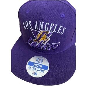 Los Angeles Lakers Youth Hat Snapback Basketball New NBA Purple Cap Ultra Game